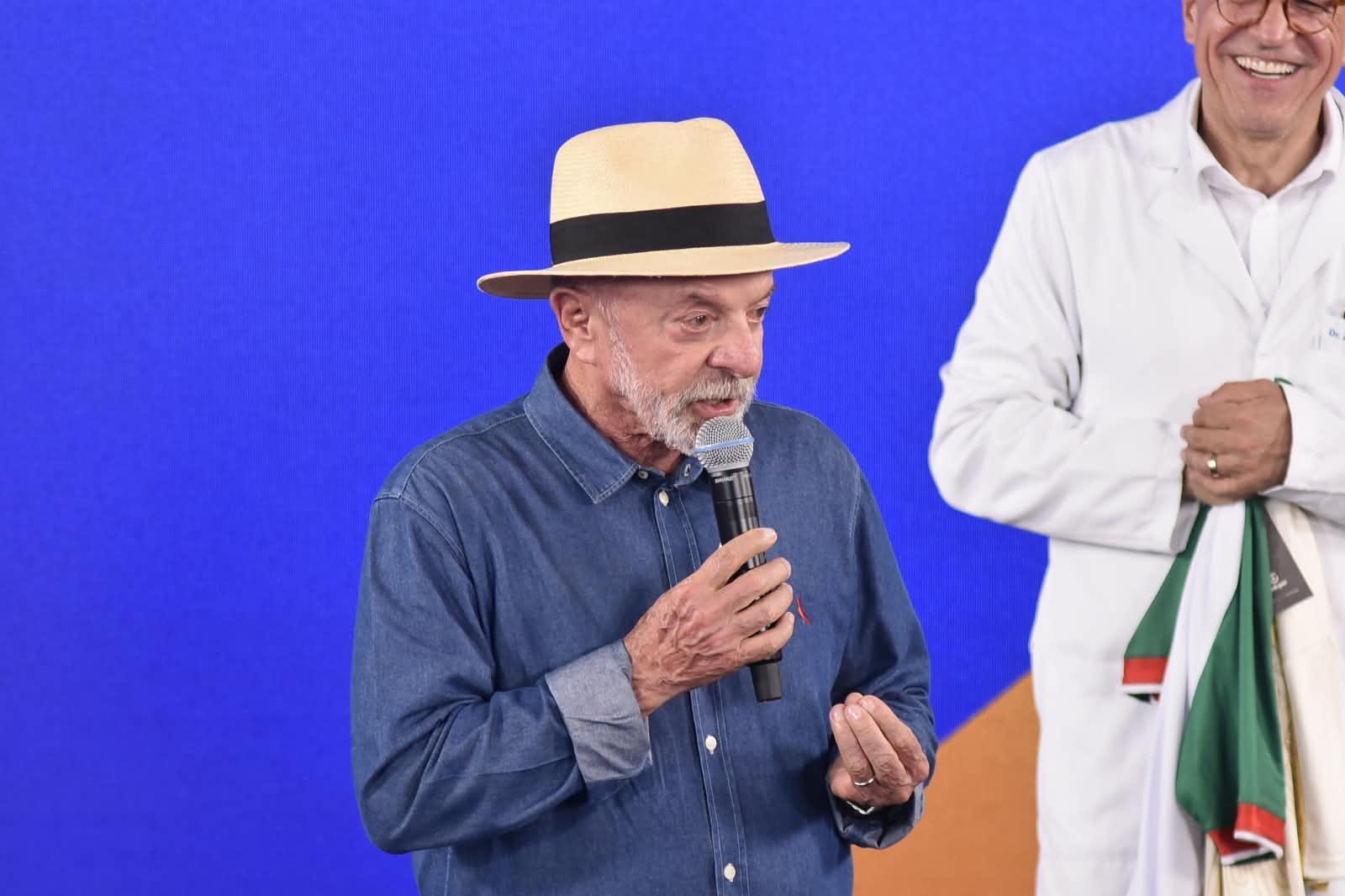 Presidente Lula durante visita a Belém.